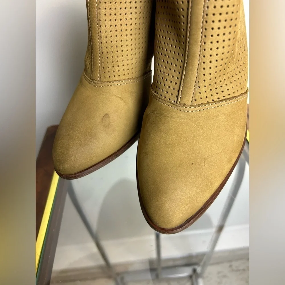 Chocolat Blu‎ 39-Us 8.5 Ankle boots  Soft Leather Brown light Western Cowgirl